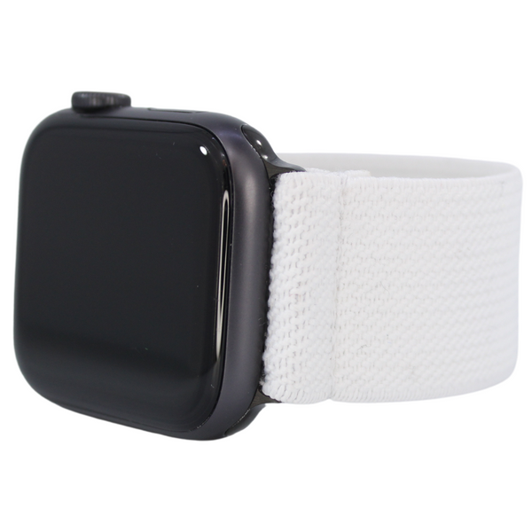 Solid White Elastic Watch Band