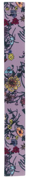 Purple Floral Print Elastic Watch Band