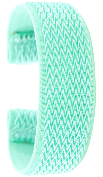 Retro Mint Chevron Elastic Watch Band