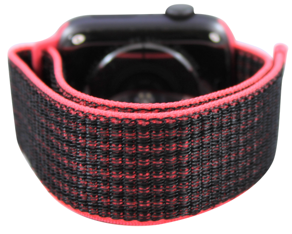 Black Pink Nylon Loop Band for Apple Watch