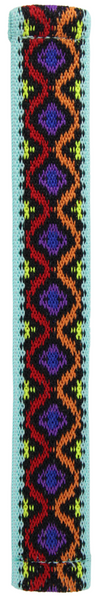 Teal Purple Tribal Elastic Watch Band