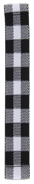 White Buffalo Plaid Elastic Watch Band